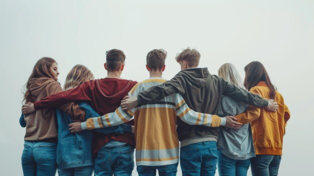 jongeren houden vast aan elkaar, al zeker in tijden van verdriet